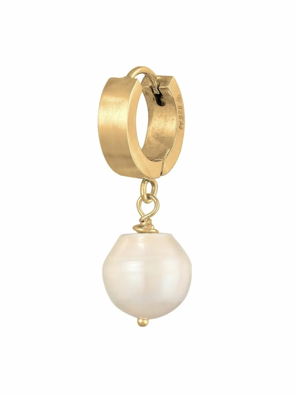 KUZZOI Schmuck<Herren Ohrringe gold uni