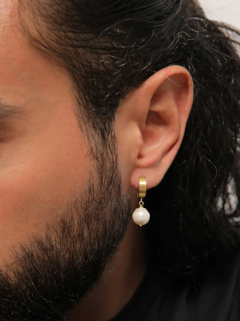 KUZZOI Schmuck<Herren Ohrringe gold uni