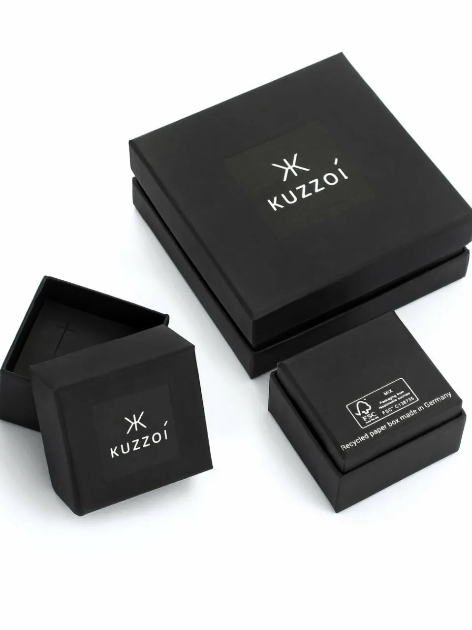 KUZZOI Schmuck<Herren Ohrringe gold uni