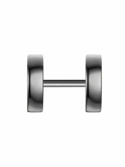 True Rebels Schmuck<Herren Ohrstecker grau uni