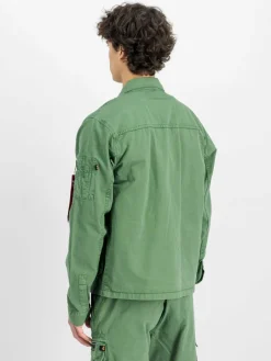 Alpha Industries Hemden<Herren Overshirt grau uni