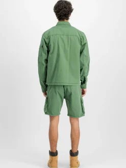 Alpha Industries Hemden<Herren Overshirt grau uni