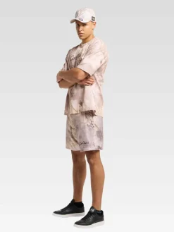 Carlo Colucci Shirts<Herren Oversize-Shirt - Eidenberger beige gemustert