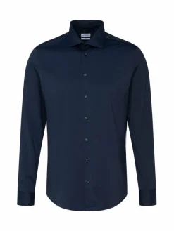 Seidensticker Hemden<Herren Performance-Hemd - Slim 1/1 blau uni