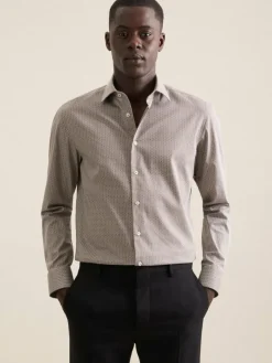 Herren Seidensticker Hemden>Herren Performance-Hemd - Slim Langarm