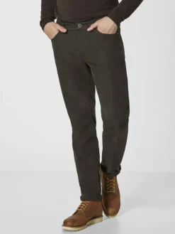 Redpoint Hosen<Herren 5-Pocket Hose - MILTON Straight Fit oliv uni