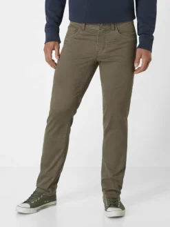 Paddock`s Jeans<Herren 5-Pocket Hose - PIPE Slim Fit braun uni