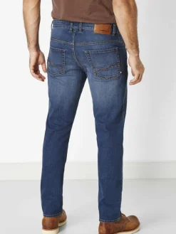 Redpoint Jeans<Herren 5-Pocket Jeans - Barrie Modern-fit dark stone uni