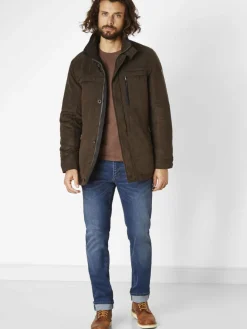 Redpoint Jeans<Herren 5-Pocket Jeans - Barrie Modern-fit dark stone uni