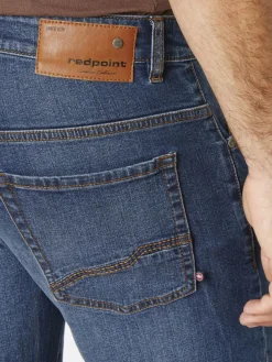 Redpoint Jeans<Herren 5-Pocket Jeans - Barrie Modern-fit dark stone uni