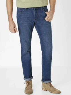 Paddock`s Jeans<Herren 5-Pocket Jeans - BEN Regular Fit blau uni