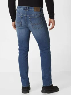 Paddock`s Jeans<Herren 5-Pocket Jeans - PIPE Saddle Stitch Slim Fit denim uni