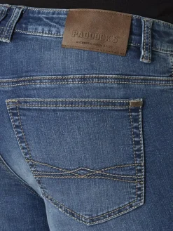 Paddock`s Jeans<Herren 5-Pocket Jeans - PIPE Saddle Stitch Slim Fit denim uni