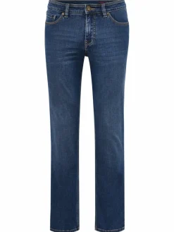 Paddock`s Jeans<Herren 5-Pocket Jeans - PIPE Slim Fit blau uni