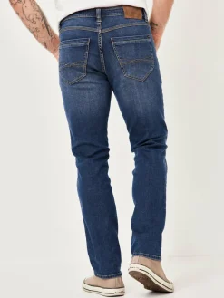 Paddock`s Jeans<Herren 5-Pocket Jeans - PIPE Slim Fit blau uni
