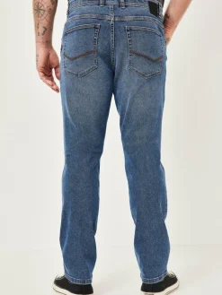 Redpoint Jeans<Herren 5-Pocket Jeans - TORONTO Straight Fit light stone uni