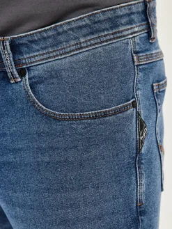 Redpoint Jeans<Herren 5-Pocket Jeans - TORONTO Straight Fit light stone uni