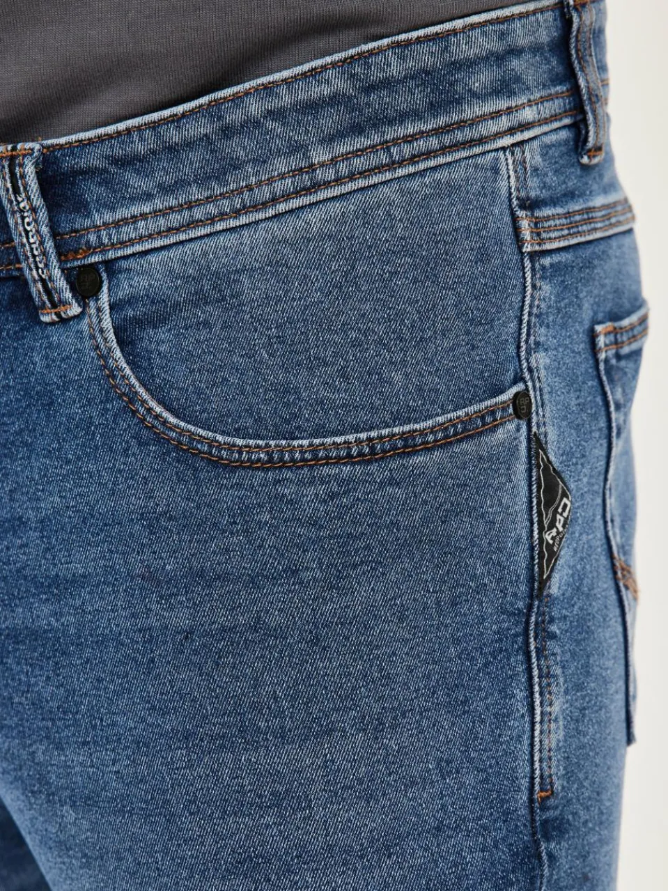 Redpoint Jeans<Herren 5-Pocket Jeans - TORONTO Straight Fit light stone uni