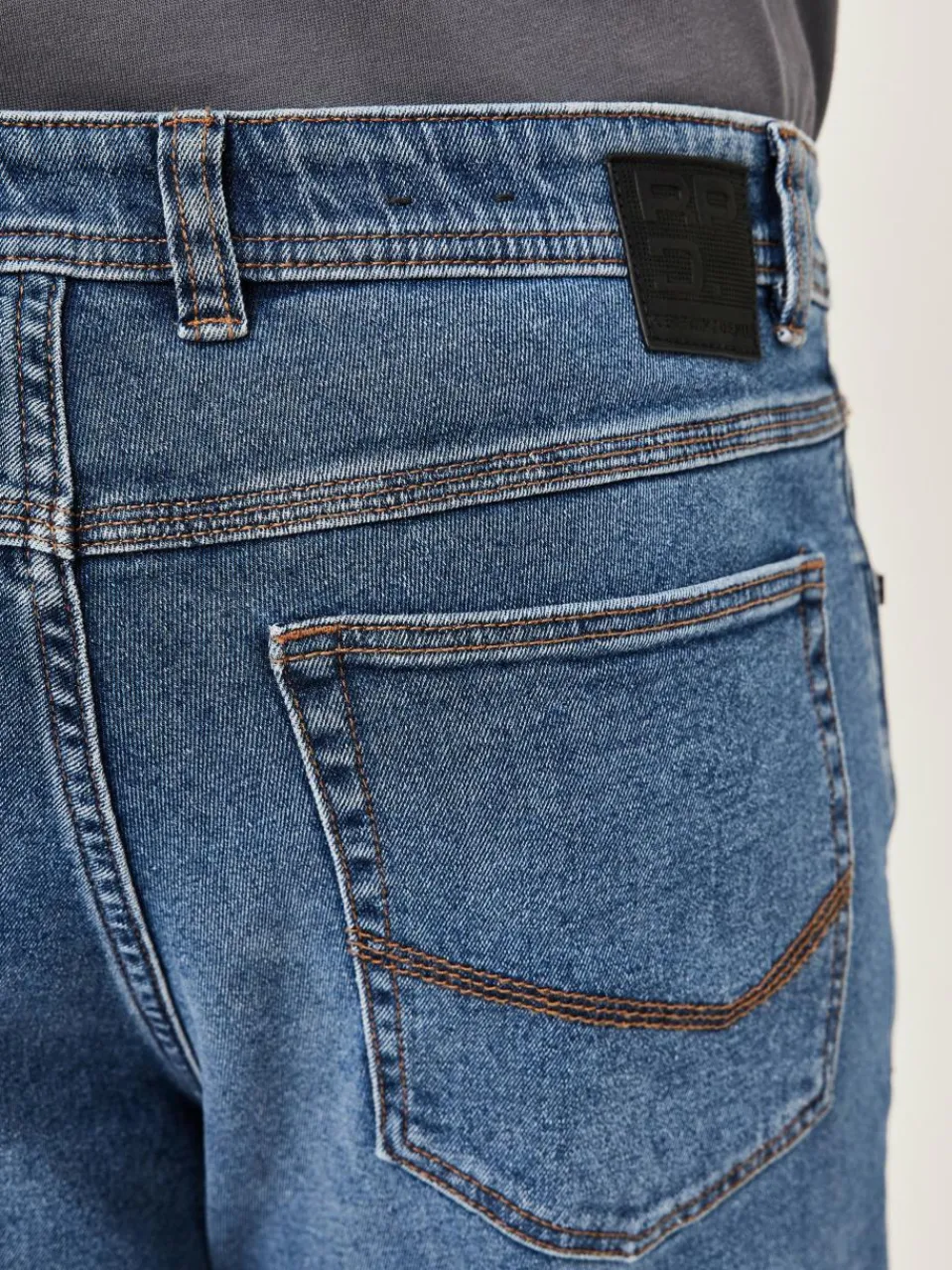 Redpoint Jeans<Herren 5-Pocket Jeans - TORONTO Straight Fit light stone uni