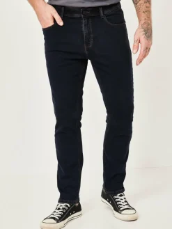 Redpoint Jeans<Herren 5-Pocket Jeans - TORONTO Straight Fit dark stone uni