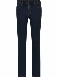 Redpoint Jeans<Herren 5-Pocket Jeans - TORONTO Straight Fit dark stone uni