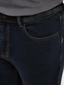 Redpoint Jeans<Herren 5-Pocket Jeans - TORONTO Straight Fit dark stone uni