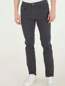 BLEND Hosen<Herren 5-Pocket-Hose - BHSaturn grau uni