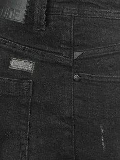 Indicode Jeans<Herren 5-Pocket-Jeans - IDQuebec schwarz uni