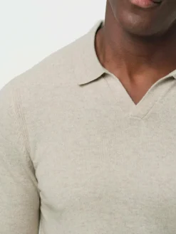 Profuomo Pullover & Strickjacken<Herren Polo sand uni