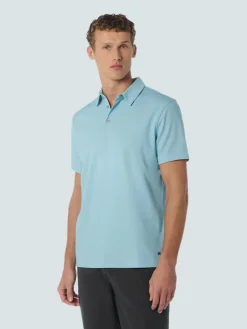 No Excess Poloshirts<Herren Polo aqua uni