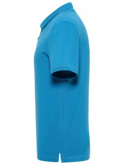 Mustang Poloshirts<Herren Polo blau uni