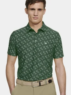 MEYER Poloshirts<Herren Polo - Phil grün bedruckt