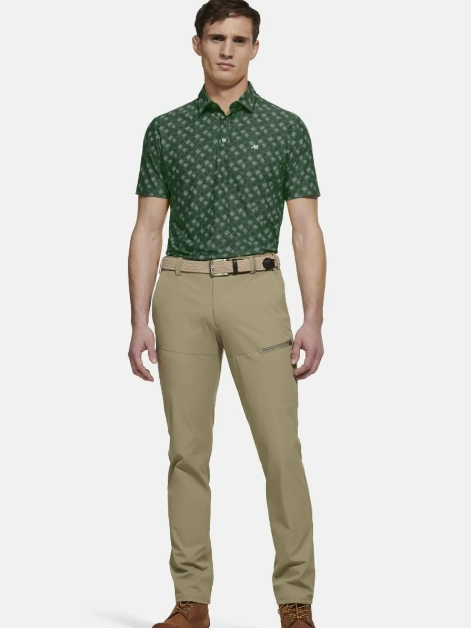 MEYER Poloshirts<Herren Polo - Phil grün bedruckt