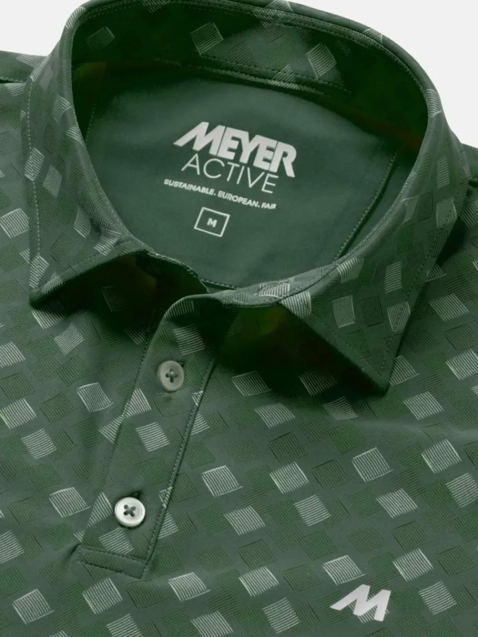 MEYER Poloshirts<Herren Polo - Phil grün bedruckt