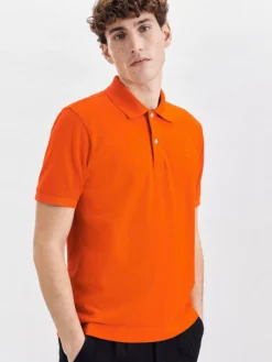 Seidensticker Poloshirts<Herren Polo - Uni orange uni