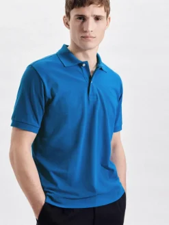 Seidensticker Poloshirts<Herren Polo - Uni türkis uni