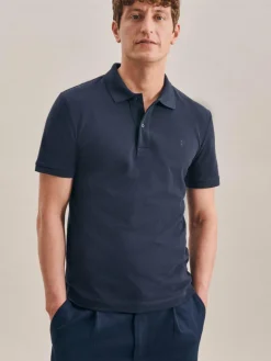 Seidensticker Poloshirts<Herren Polo - Uni blau uni