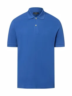 Nils Sundström Poloshirts<Herren Poloshirt blau uni