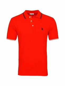 U.S. Polo Assn. Poloshirts<Herren Poloshirt rot uni