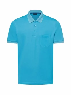 Ragman Poloshirts<Herren Poloshirt türkis uni