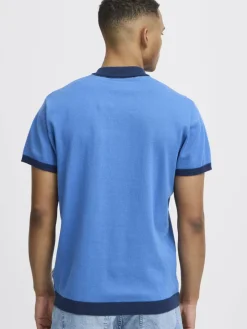 BLEND Poloshirts<Herren Poloshirt blau gestreift