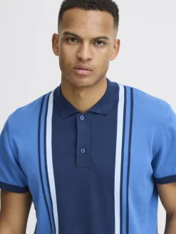 BLEND Poloshirts<Herren Poloshirt blau gestreift
