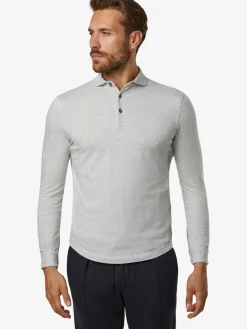 Profuomo Poloshirts|Shirts<Herren Poloshirt grau uni