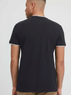 BLEND Poloshirts<Herren Poloshirt schwarz uni