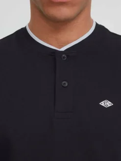 BLEND Poloshirts<Herren Poloshirt schwarz uni