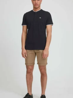 BLEND Poloshirts<Herren Poloshirt schwarz uni