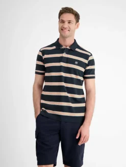 LERROS Poloshirts<Herren Poloshirt marine gestreift