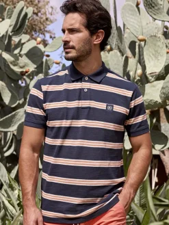 LERROS Poloshirts<Herren Poloshirt marine gestreift