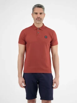 LERROS Poloshirts<Herren Poloshirt rot uni