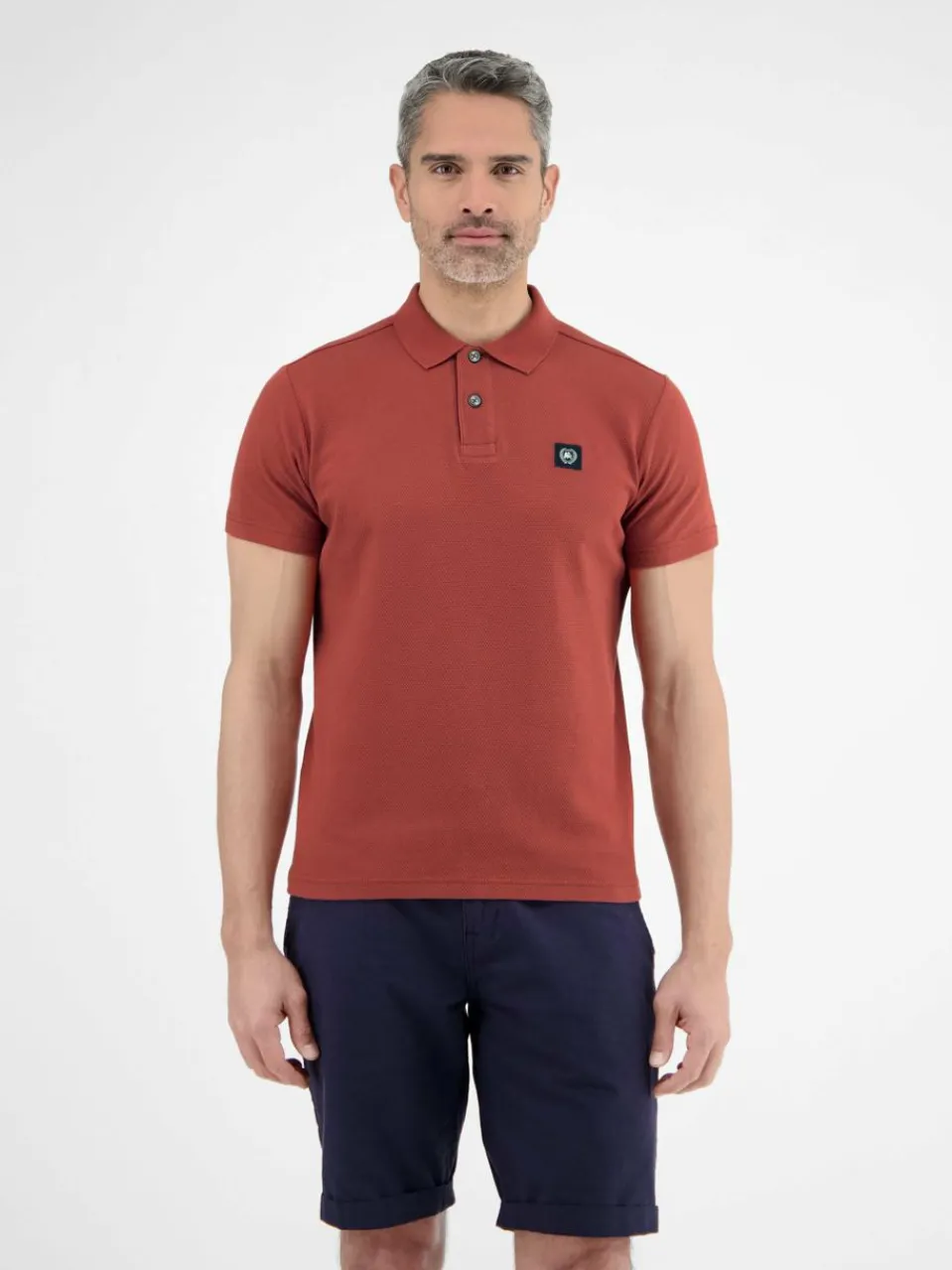 LERROS Poloshirts<Herren Poloshirt rot uni